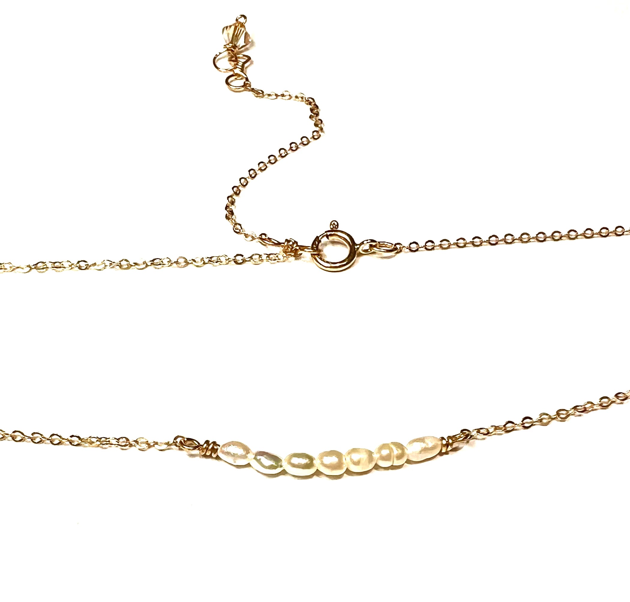 5 Rice Pearls Necklace