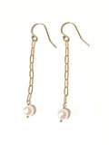 Paperclip Pearl Earrings