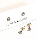 Swarovski Rhinestone "Diamond" Stud Earrings