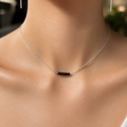 Black ONYX chocker sterling silver