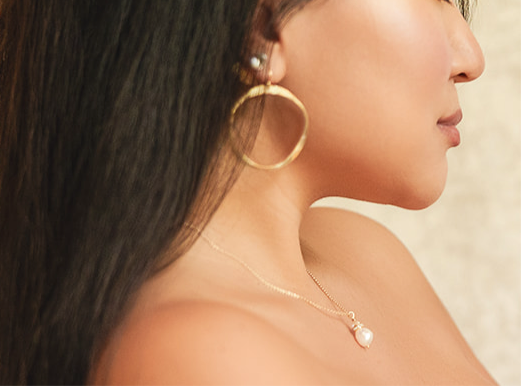 Melissa Baroque Pearl Drop Necklace