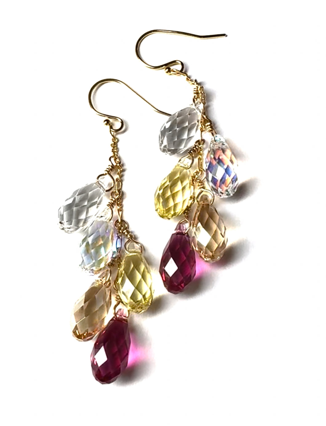 Swarovski Crystal droplet earrings