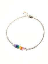 Load image into Gallery viewer, Chakra Stones Rainbow bracelet
