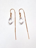 Swarovski Crystal Droplet Threader Earrings