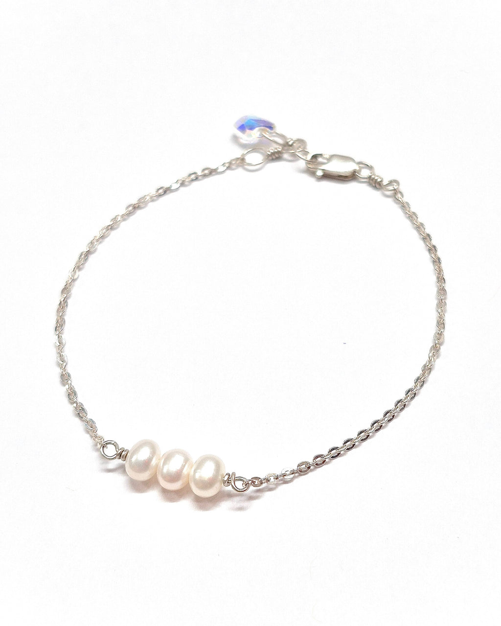 Three Pearls Bracelet | 14K Gold Filled or Sterling Silver