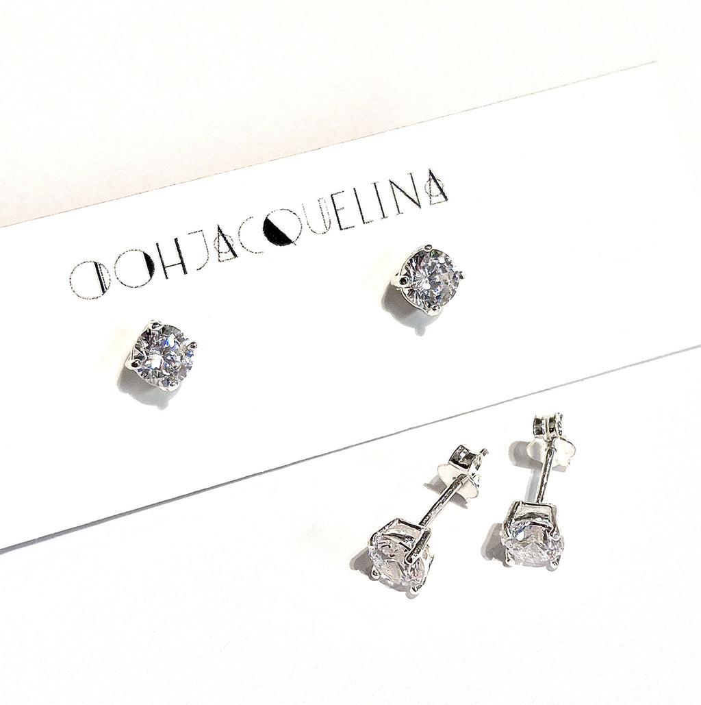 Swarovski Rhinestone "Diamond" Stud Earrings