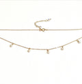 Dangling Pearl Spacer Necklace