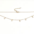 Dangling Pearl Spacer Necklace