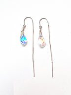 Swarovski Crystal Droplet Threader Earrings