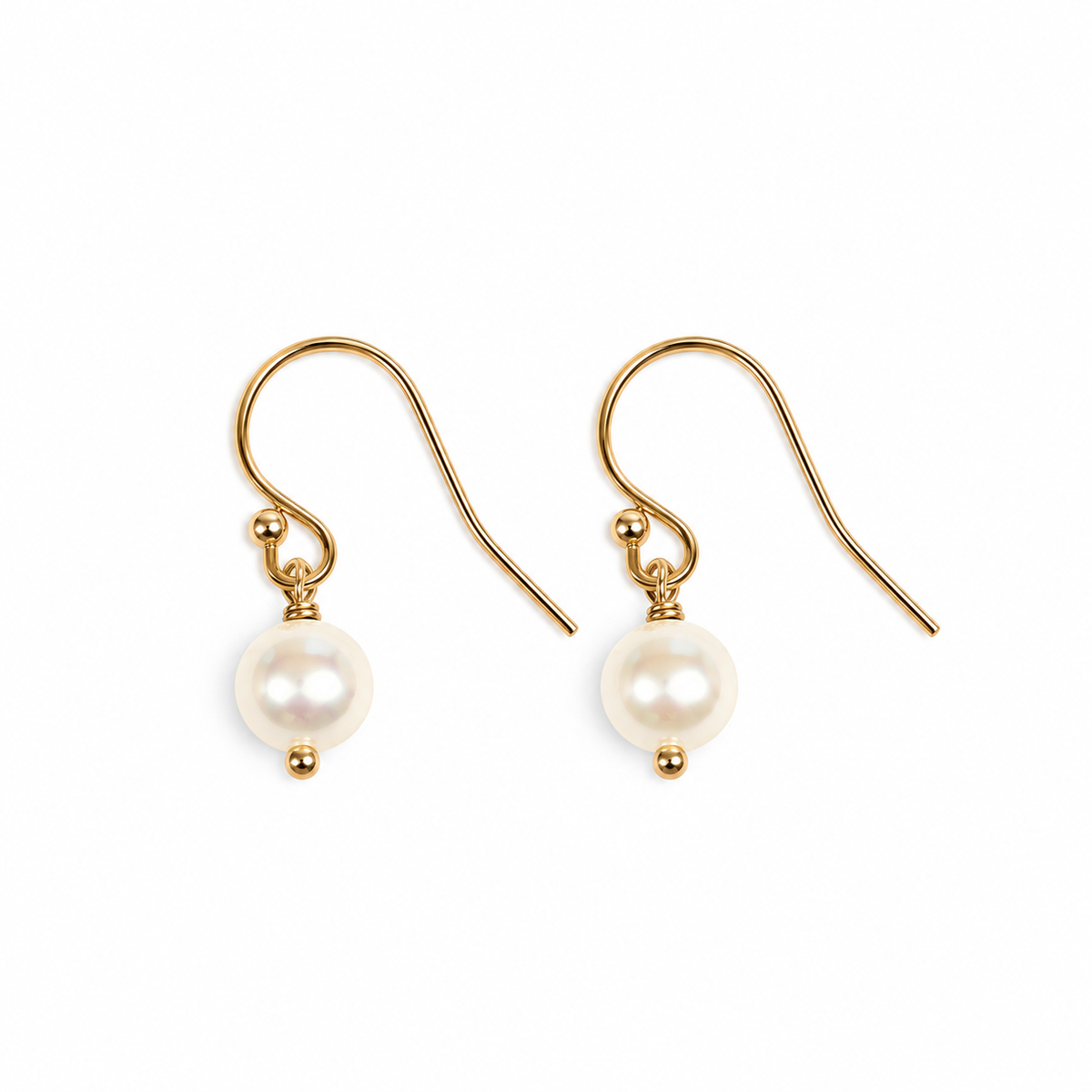 Single Pearl Earrings