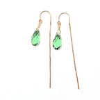 Swarovski Crystal Droplet Threader Earrings