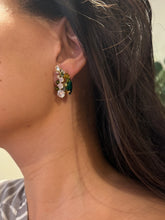 Load image into Gallery viewer, Dynasty Emerald cluster earrings
