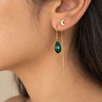 Swarovski Crystal Droplet Threader Earrings