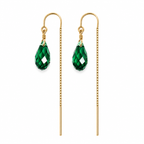 Swarovski Crystal Droplet Threader Earrings