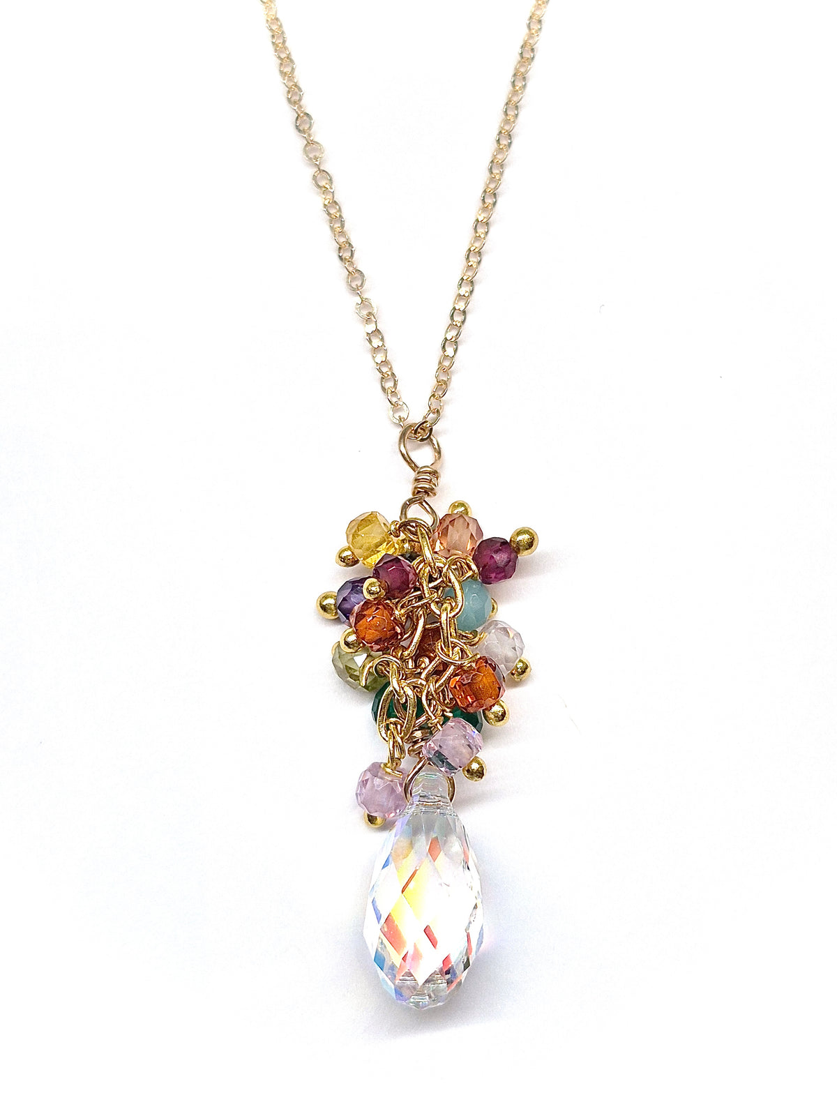 Festival Swarovski Crystal Droplet Necklace