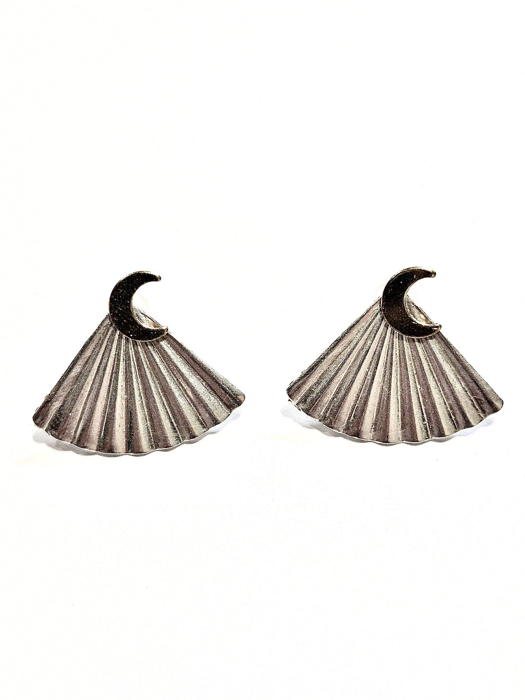 Fan Rhinestone Ear Jacket Earrings