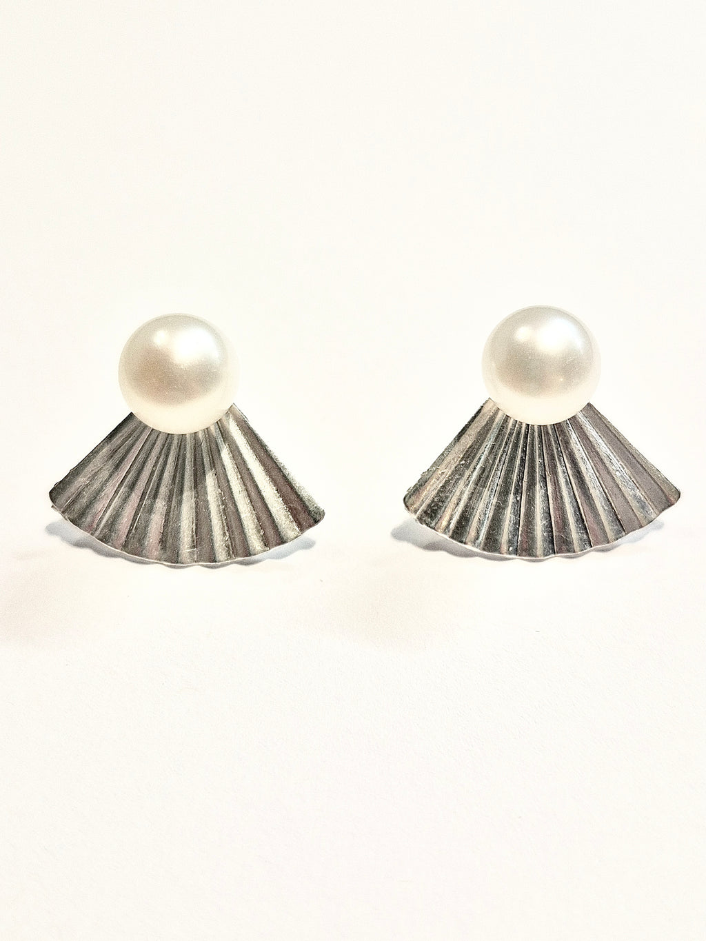 Genuine Pearl Stud Earrings