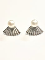 Genuine Pearl Stud Earrings