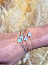 Load image into Gallery viewer, Opalite opal sparkle bracelet, opal and rhinestone bracelet
