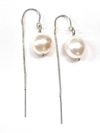 The Smooth Baroque Pearl Threader Earrings