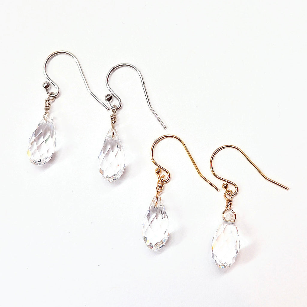 Swarovski Crystal Droplet Threader Earrings