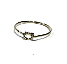Load image into Gallery viewer, Knot ring friendship ring 14K gold filled Ring or sterling silver twist ring
