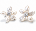 Pearl Flower Earrings