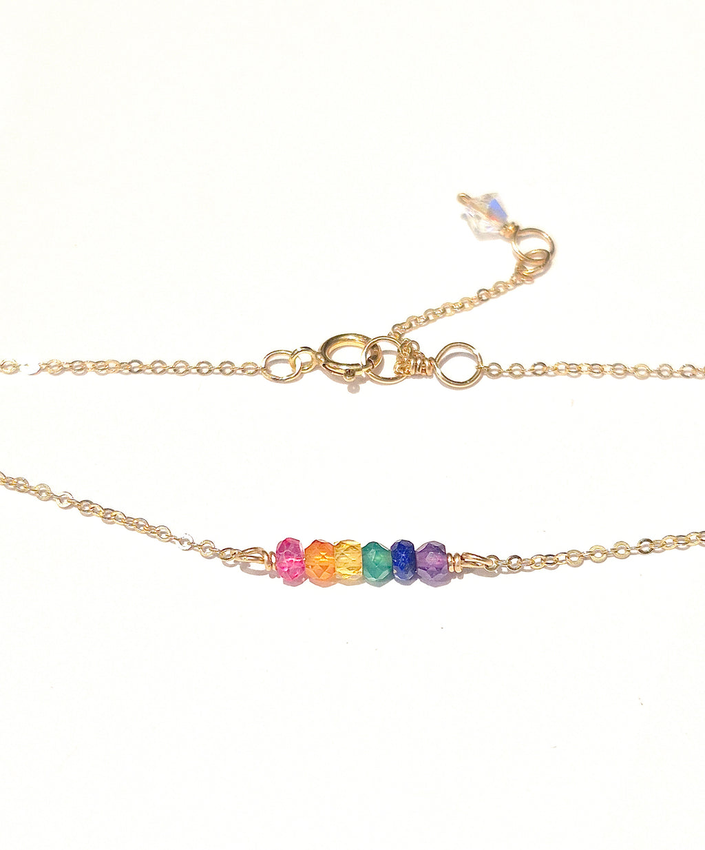 Chakra Stones Rainbow Choker Necklace
