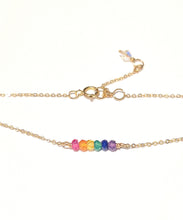 Load image into Gallery viewer, Chakra Stones Rainbow choker necklace
