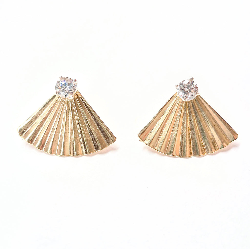 Gold Filled Ear_jacket_ with Swarovski stud 