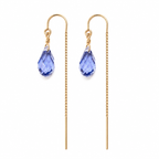 Swarovski Crystal Droplet Threader Earrings