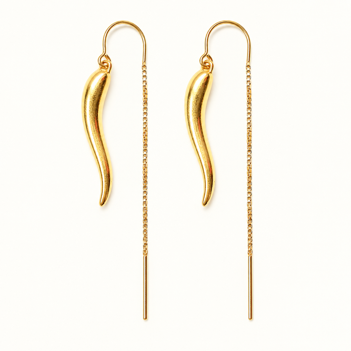 Gold threader Italian horn