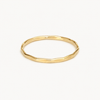 Hammered ring gold filled