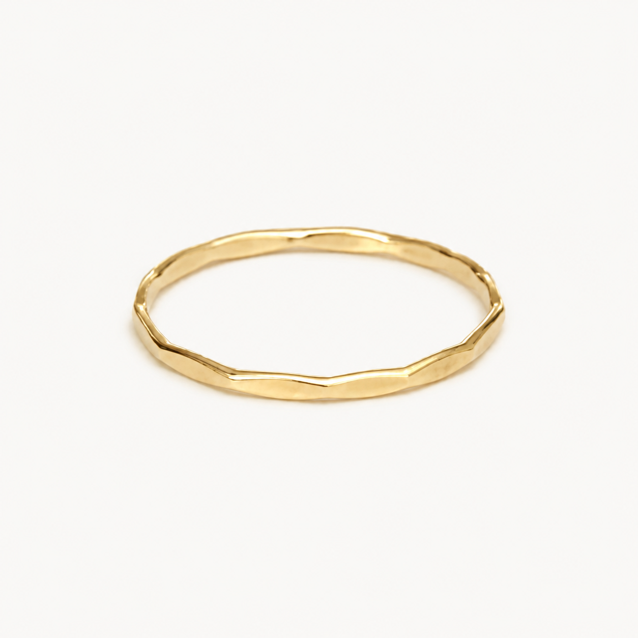 Hammered ring gold filled