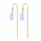 Swarovski Crystal Droplet Threader Earrings