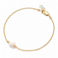 Keshi bracelet on cable chain