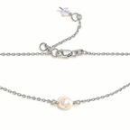 Keshi Pearl Choker Necklace with Swarovski Clasp
