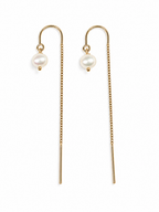 Single Pearl Earrings