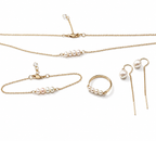 Three Pearls Bracelet | 14K Gold Filled or Sterling Silver