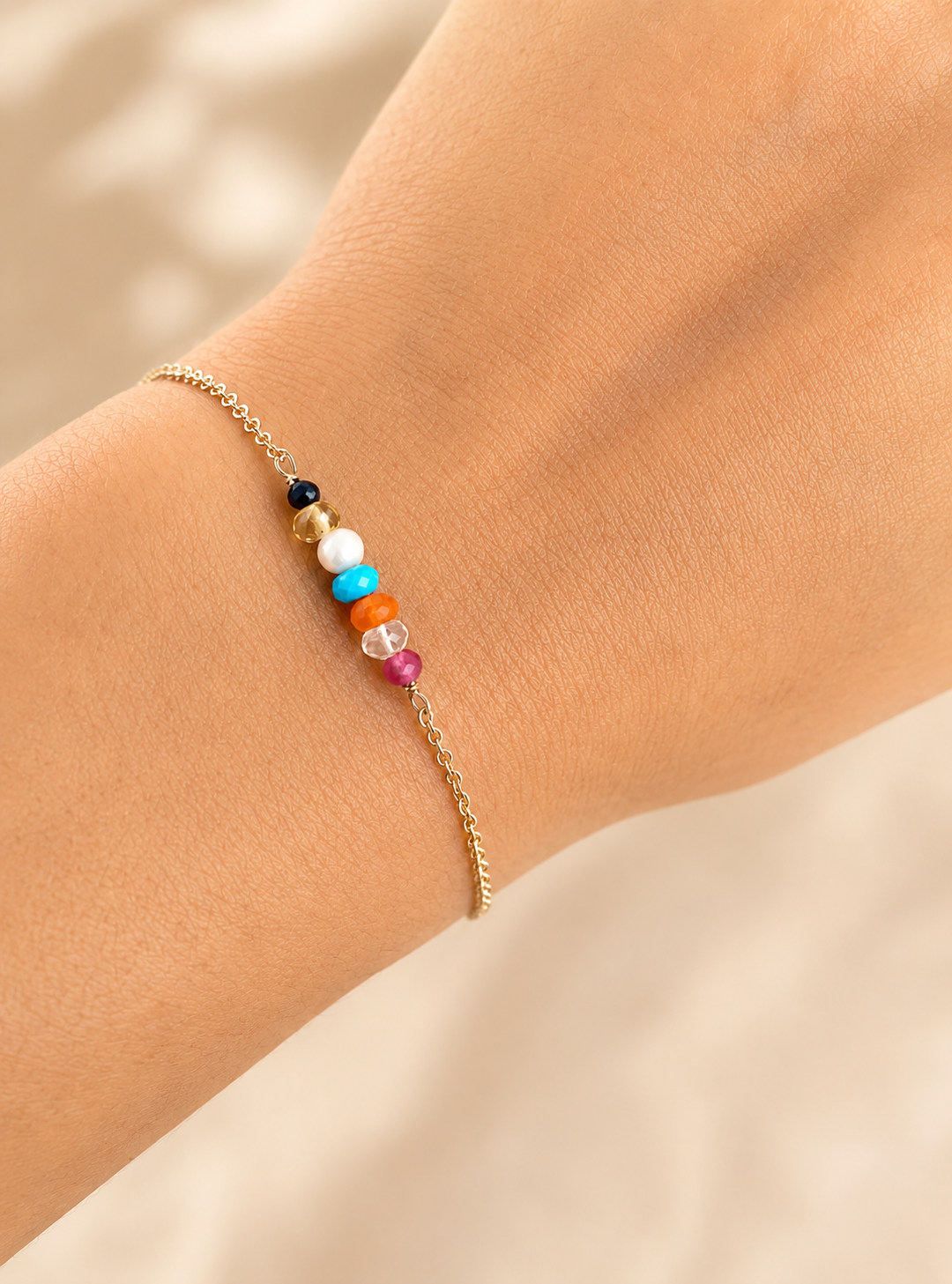 Pregnancy & Protection Crystal Bracelet gold filled