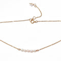 Rice water pearl chocker on Gold filled chain