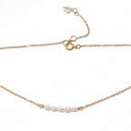 Rice water pearl chocker on Gold filled chain
