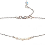 Rice water pearl chocker on sterling silver chain