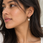 Single Pearl Earrings