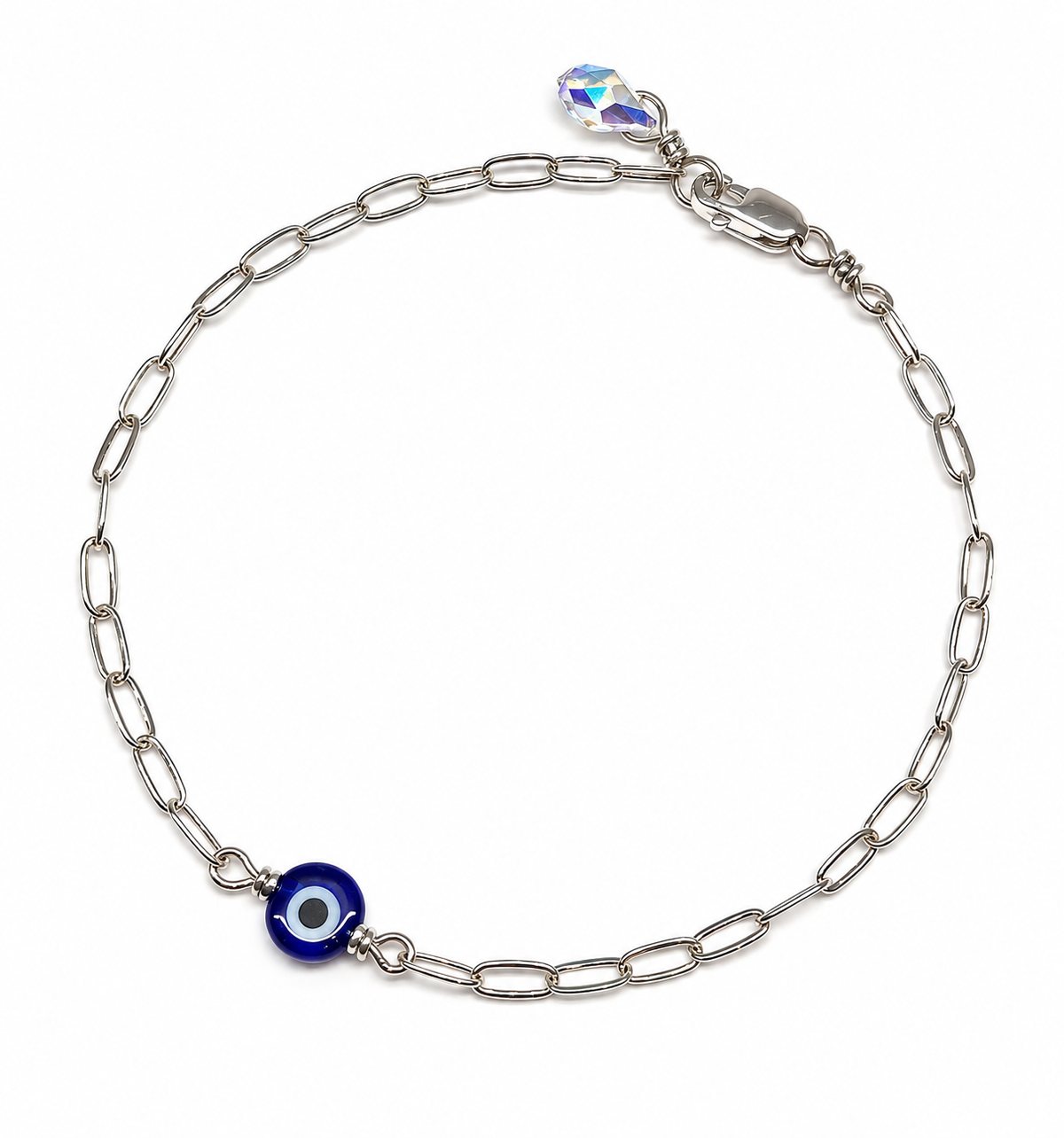 Evil Eye Bracelet w Swarovski Clasp