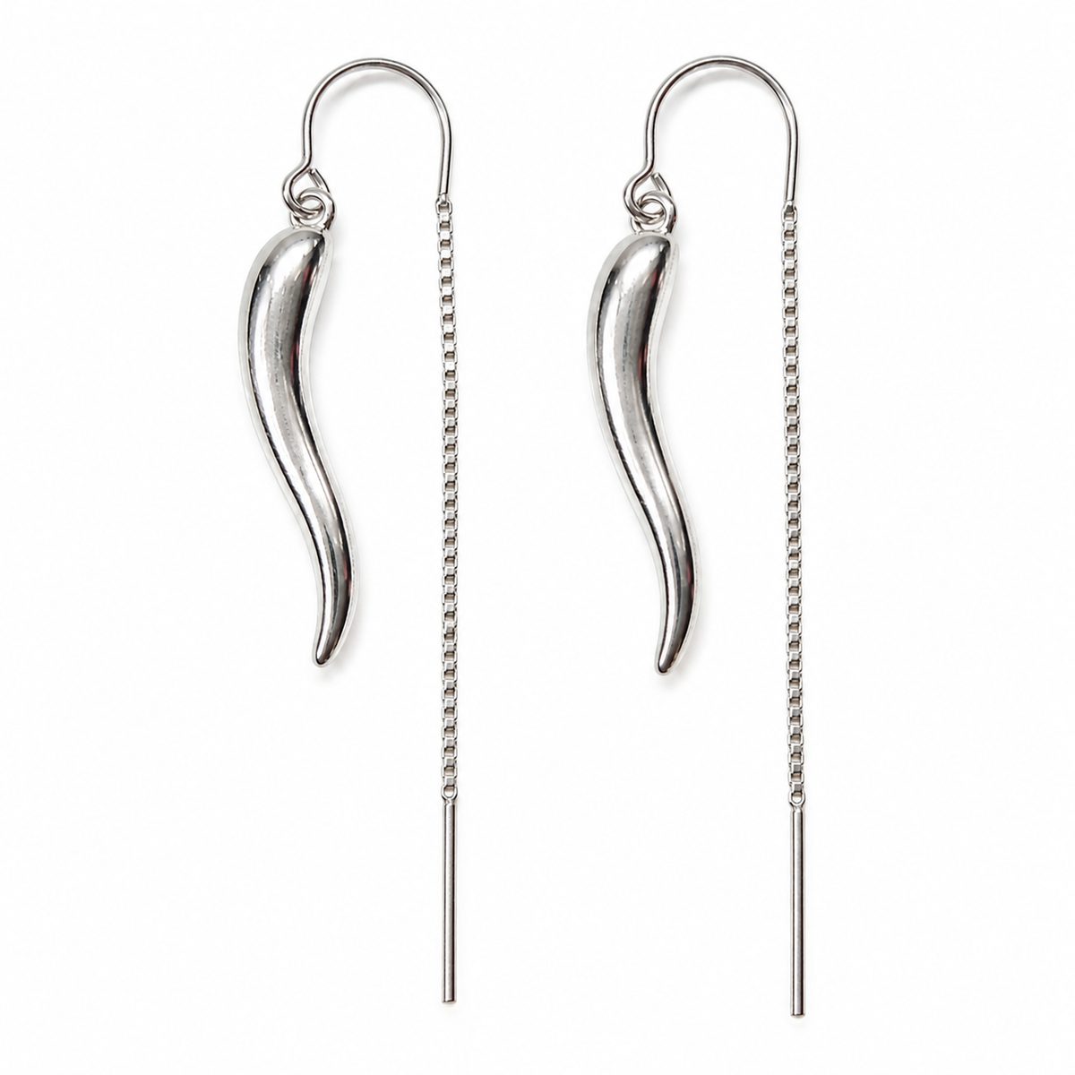 Silver threader Italian horn
