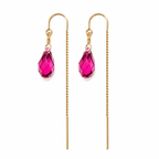 Swarovski Crystal Droplet Threader Earrings