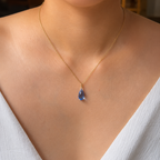 Swarovski Crystal Droplet Necklace: Many Colors Available
