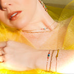 chakra crystal bracelet stacking