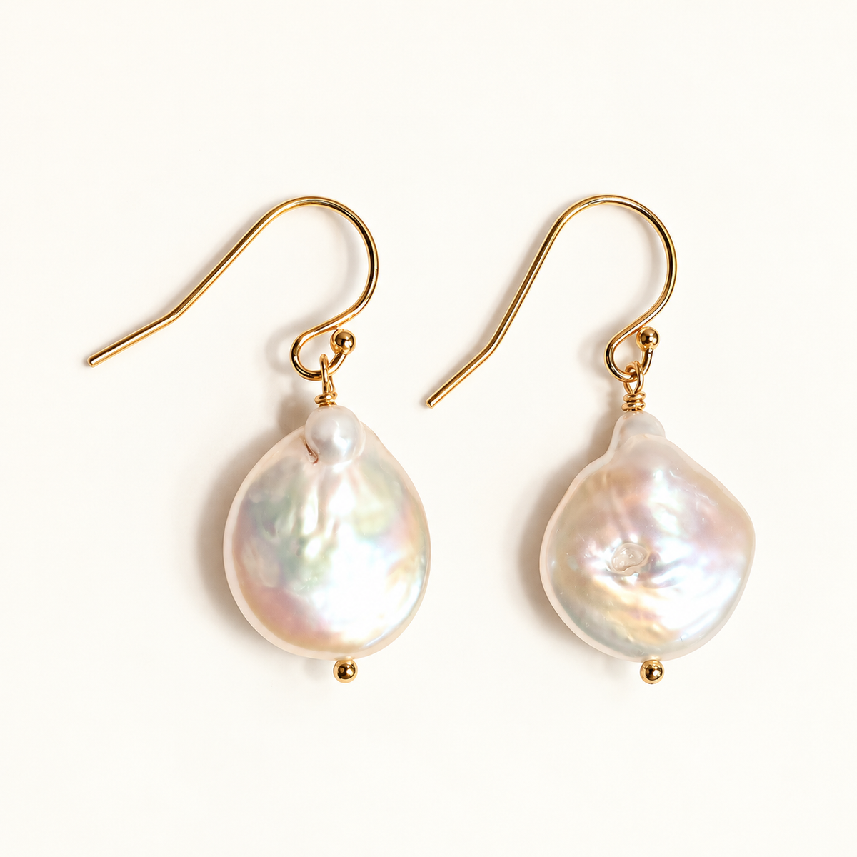 Coin Pearl Earrings